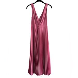Vince Pink Pleated Dress